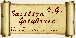 Vasilija Golubović vizit kartica